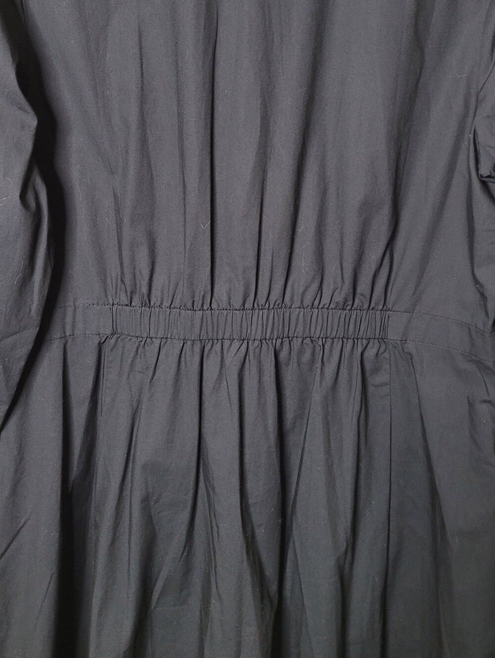 NWT Talbots Black Poplin Shirt Dress - Picture 6 of 10